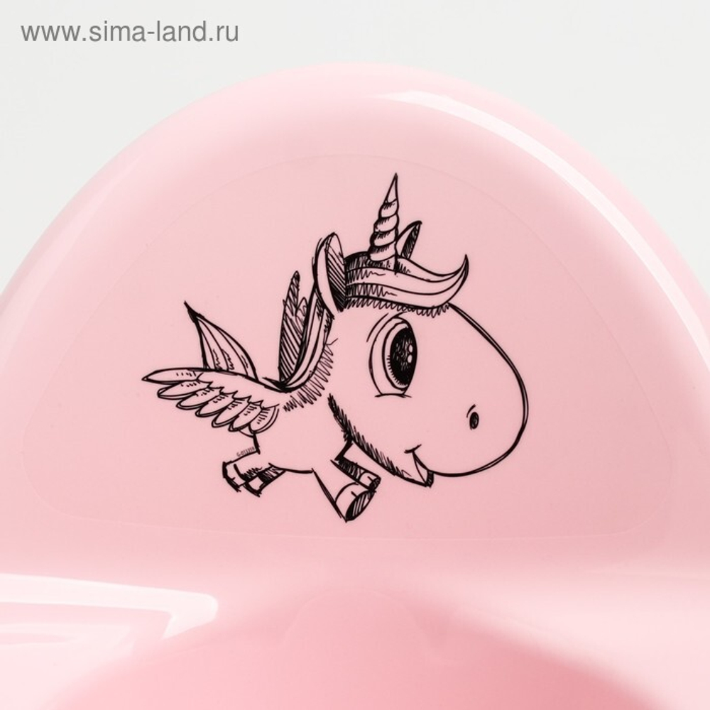 Горшок детский "Единорог" муз. (pink-розовый)
