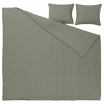 Комплект постельного белья IKEA AKERFIBBLA (ОКЕРФИББЛА), Двуспальный, Хари в клетку, 240x220, 50x80 см
