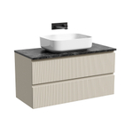Тумба подвесная Sancos Snob T, Beige Soft 995х445х500, под столешницу без отверстия под смеситель, цвет Black Sky, арт. SNT100CE