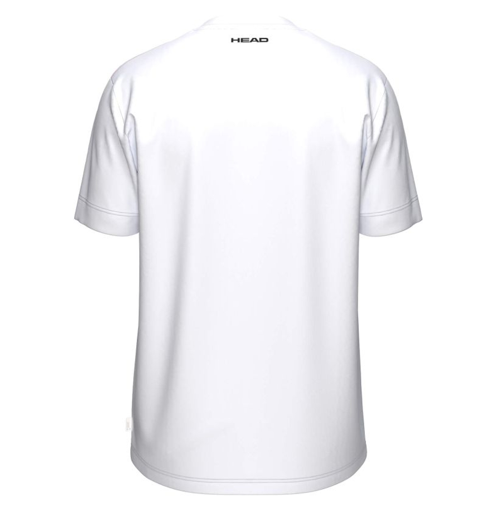Детская теннисная футболка Head Boys Topspin - white/royal/tourquoise