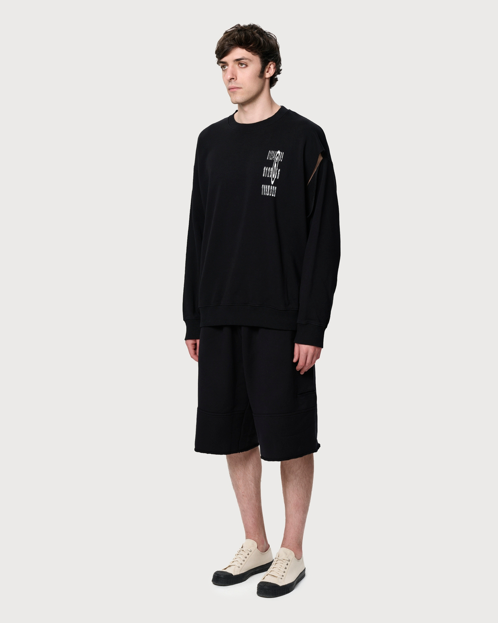 MM6 MAISON MARGIELA ШОРТЫ МУЖСКИЕ УКОРОЧЕННЫЕ ЧЕРНЫЕ