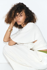 Топ в рубчик с рукавами «летучая мышь» - H&M