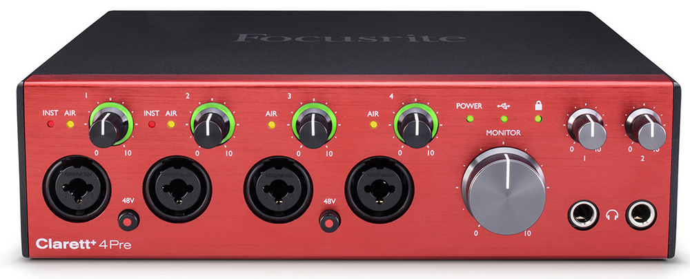 Аудиоинтерфейс FOCUSRITE Clarett+ 4Pre