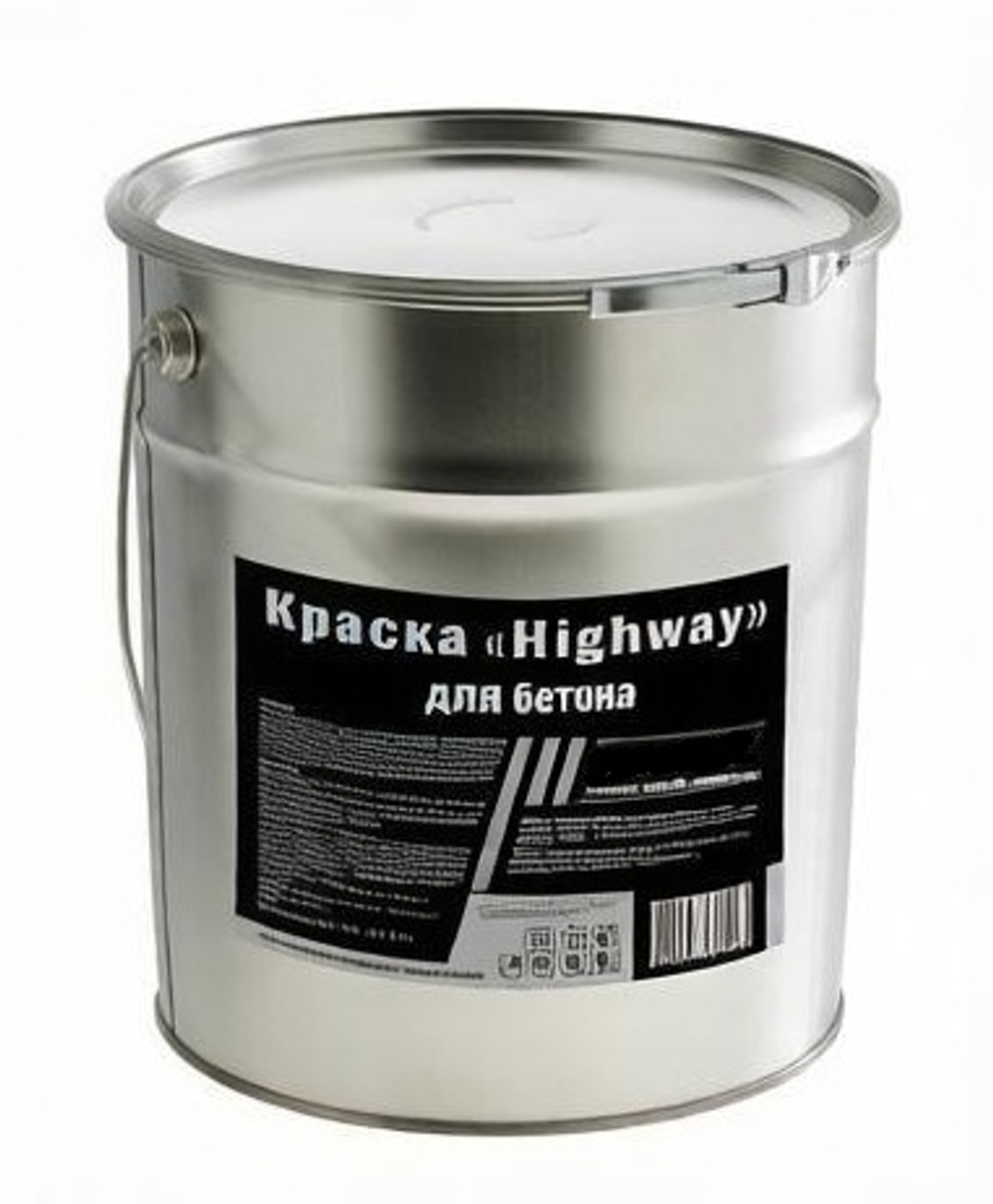 Чёрная краска «Highway» (АК-511) для бетона и асфальта. Расход 150–250 г/м², сохнет за 30 минут. Не выгорает, не стирается, работает от −50 до +60 °C. Для складов, паркингов, автосервисов и обновления дорожной разметки. Доставка по России.