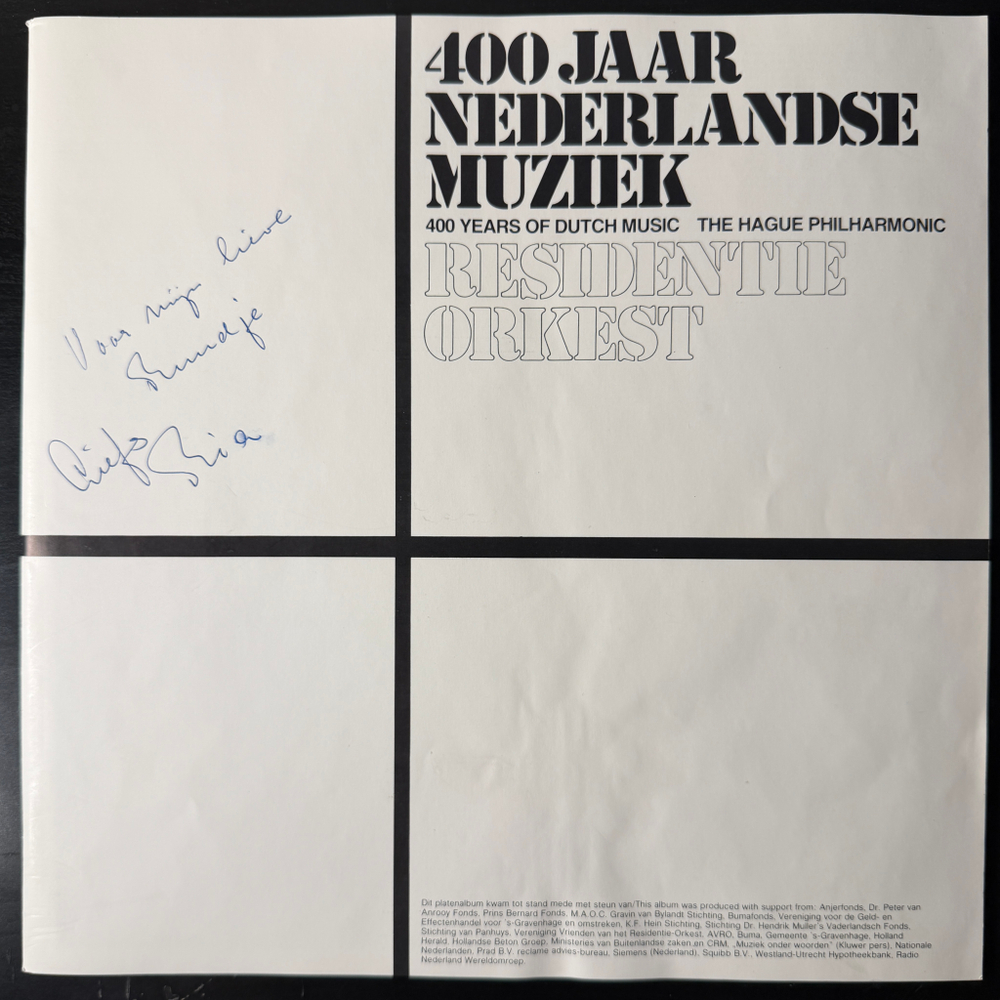 Residentie Orkest ‎– 400 Jaar Nederlandse Muziek 6LP (Голландия 1979г.)