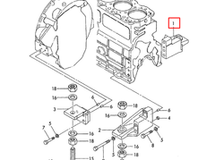 127675-01060 FOOT, MOUNTING