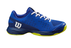 детские Кроссовки теннисные Wilson Rush Pro JR L - bluing/blue print/safety yellow