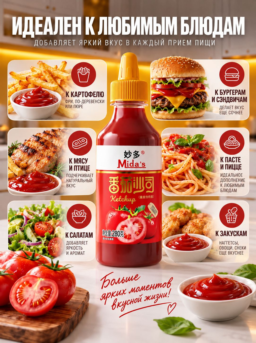 Томатный кетчуп Mida's 280 г