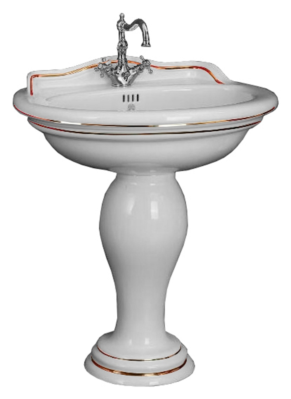Пьедестал для раковины Migliore Milady ML.MLD-25.707.D2.PL, декор хром