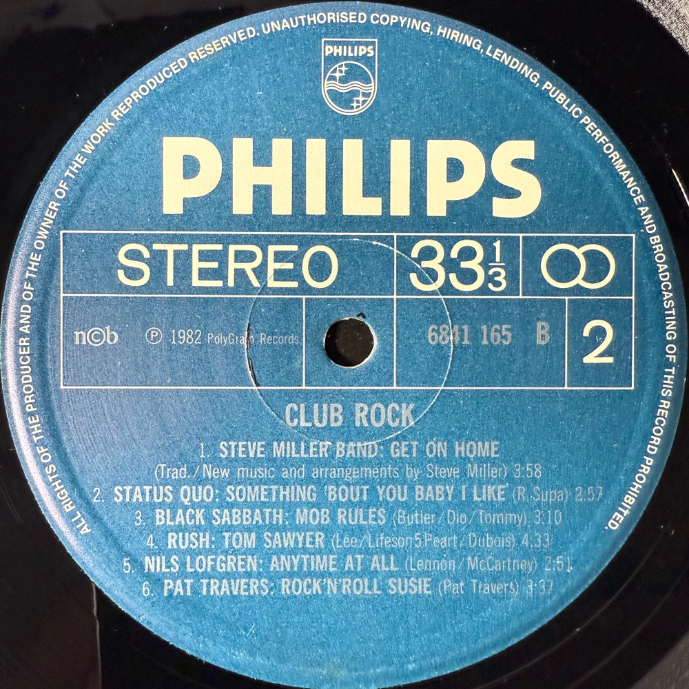 Виниловая пластинка Сборник Club Rock LP