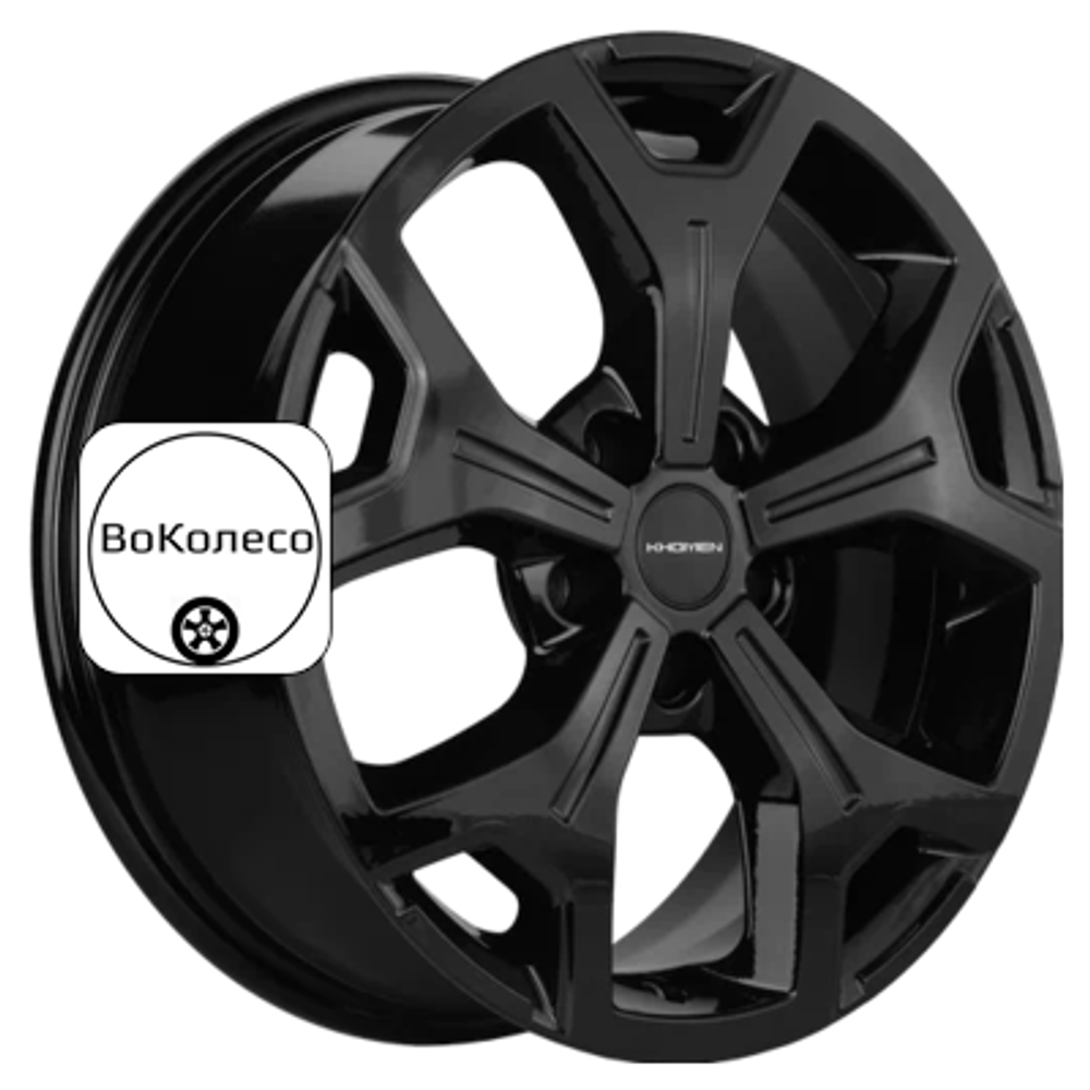 6,5x17/5x114,3 ET45 D54,1 KHW1710 (Coolray) Black Khomen Wheels