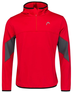 Мужская теннисная кофта Head Club 22 Tech Hoodie M - красный