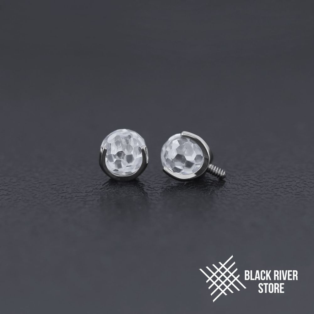 Ball 3-Prongs 4мм Faceted Crystal