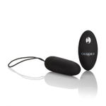 Чёрное виброяйцо Silicone Remote Bullet с пультом ДУ (Цвет: черный)
