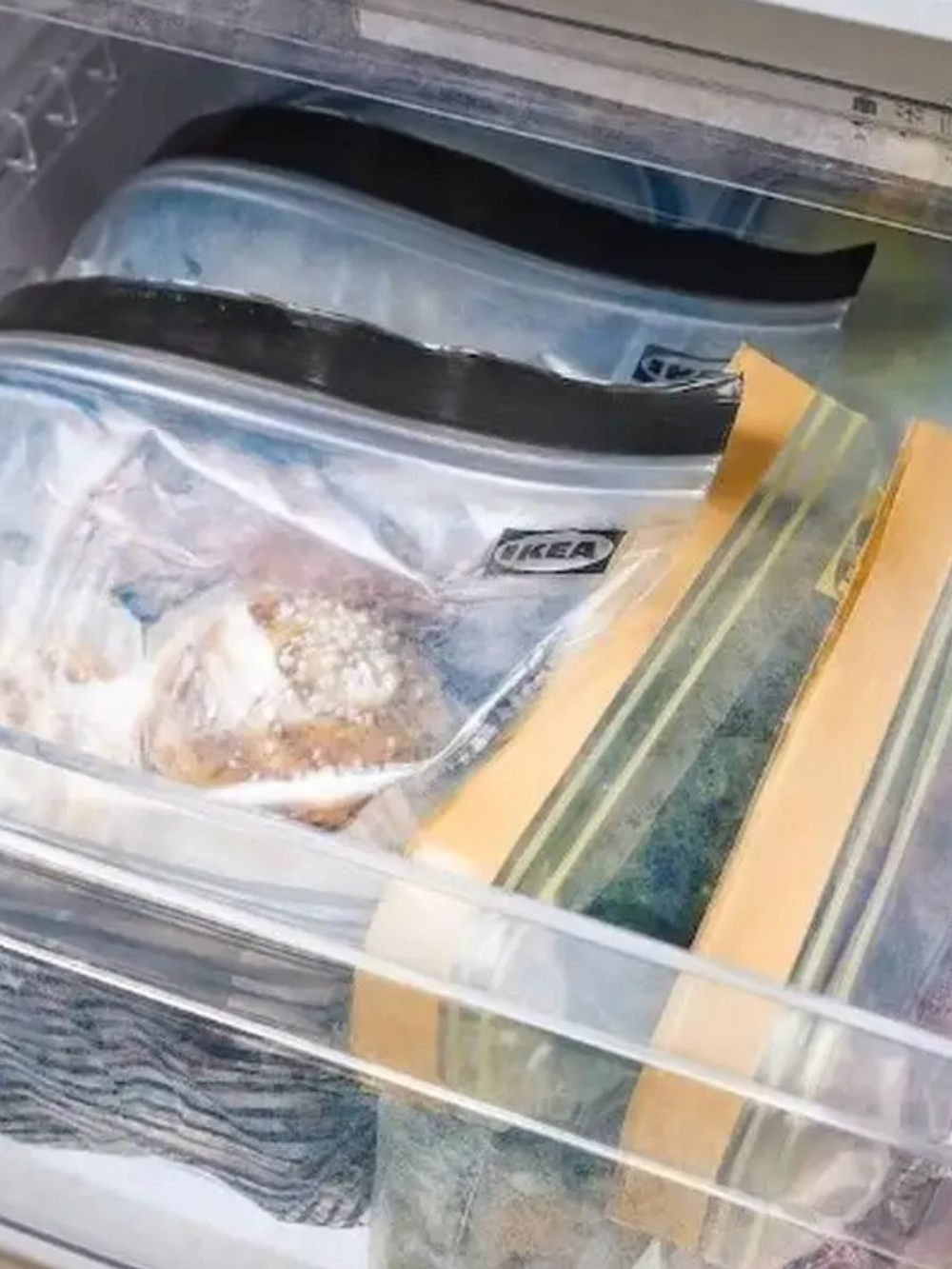 IKEA Зип-пакеты ISTAD для пищевых продуктов ченый/желтый, 15х13 см и 19х18 см , 60 шт. (из Финляндии)