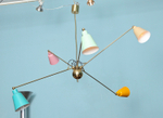 Five-arm Adjustable Ceiling Fixture by Fedele Pagagni