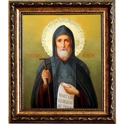 Иов Почаевский Преподобный. Икона на холсте.