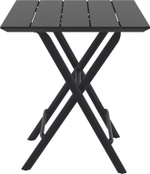 Стол пластиковый складной Siesta Contract Helen Folding Table 60, черный, 600х600х740 мм, черный