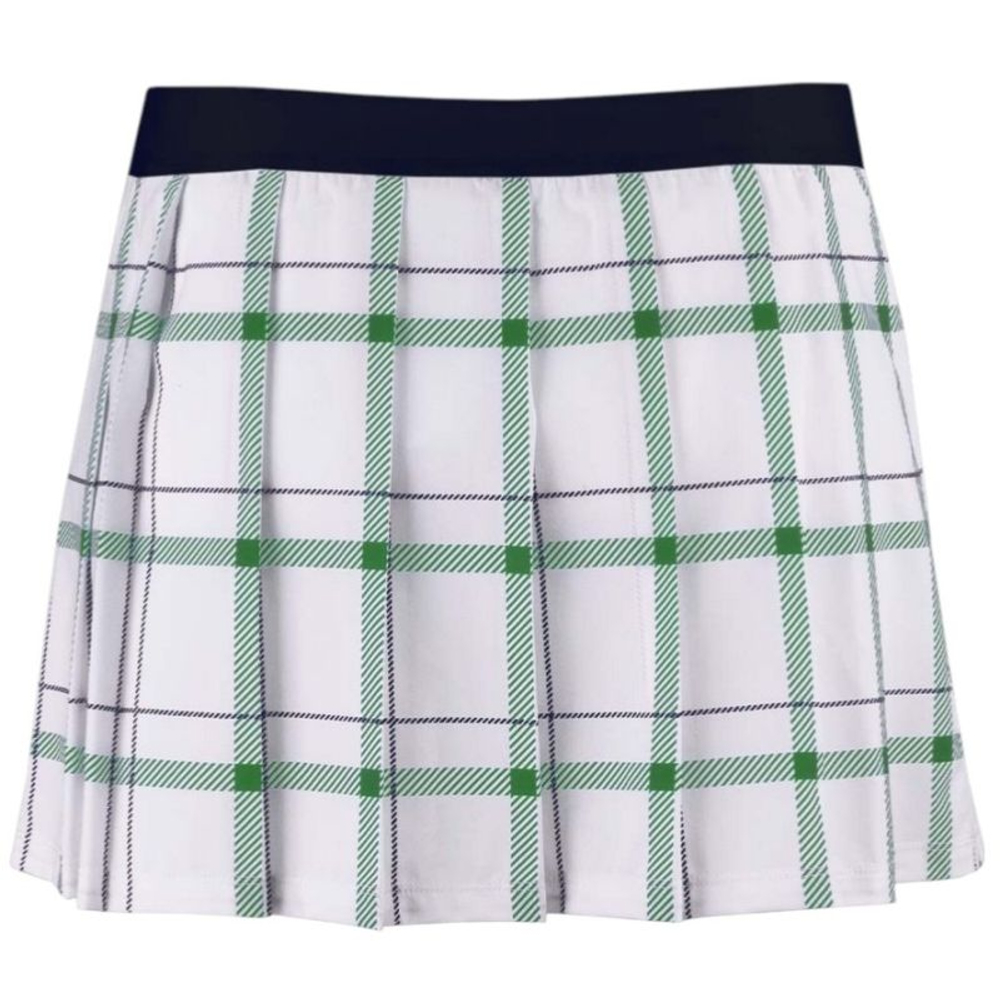 Теннисная юбка Fila Liv - white/court green check