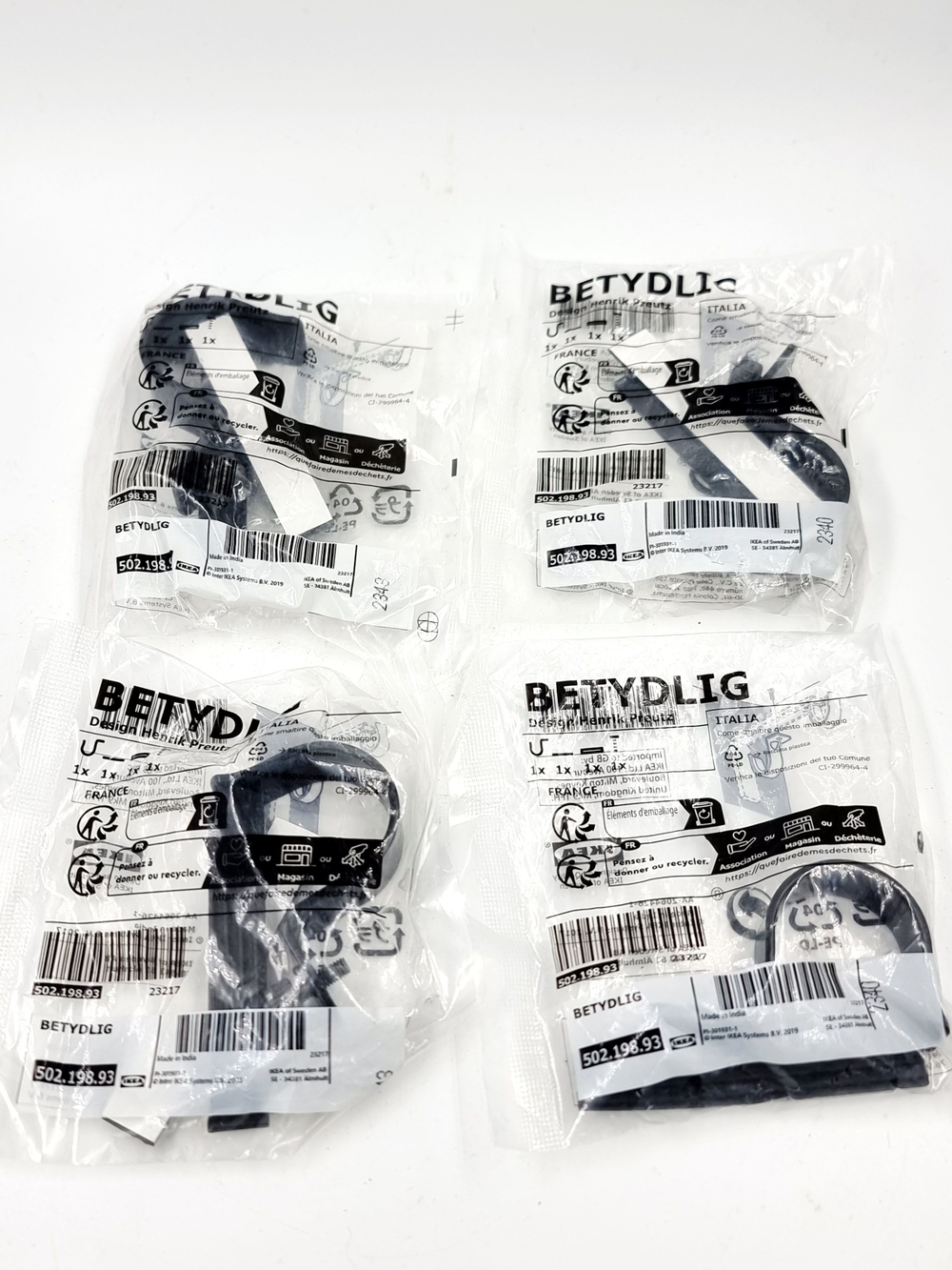 Держатель для карниза BETYDLIG, черный IKEA 4 шт. (из Финляндии)