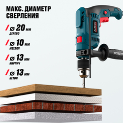 Дрель ударная ALTECO DP 550-13