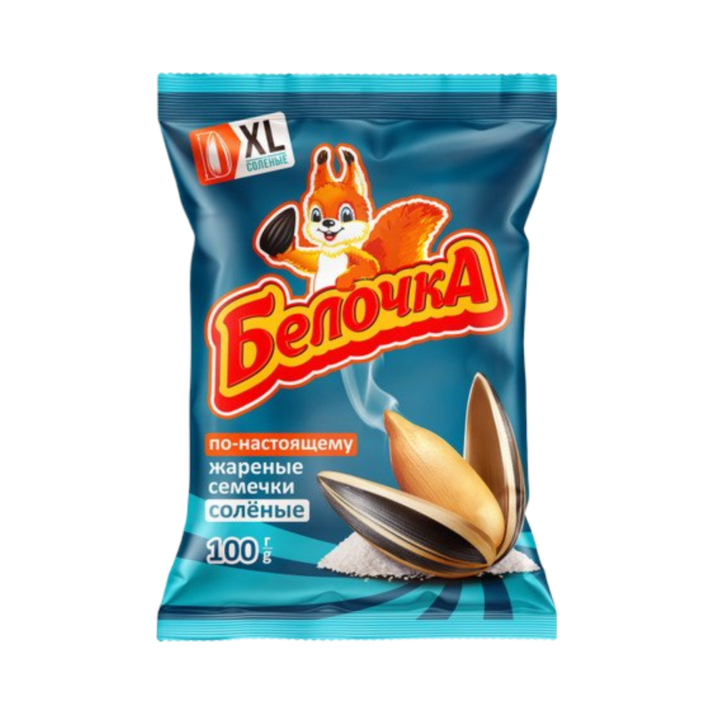 Семечки "Белочка" XL соленые 100г