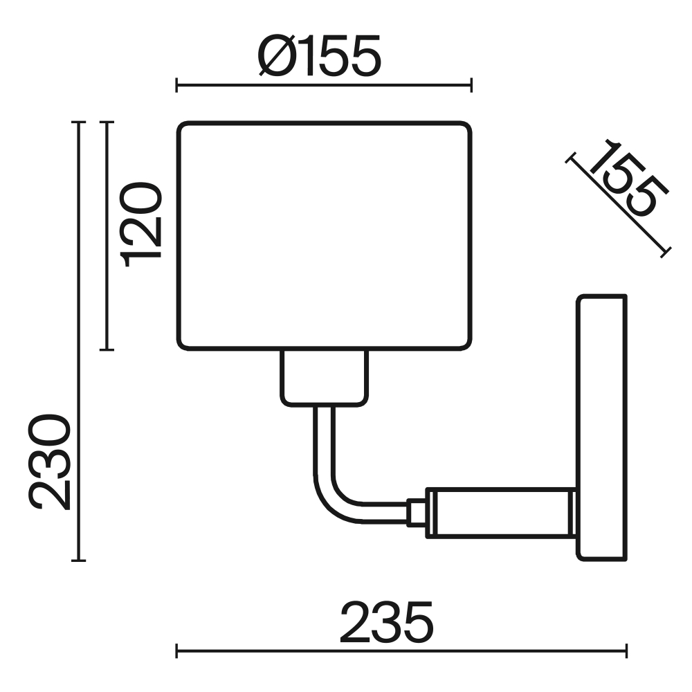 Настенный светильник (бра) Freya FR5329-WL-01-CH