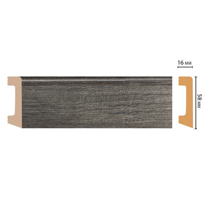 Плинтус Decomaster D234 D234-87 ДМ