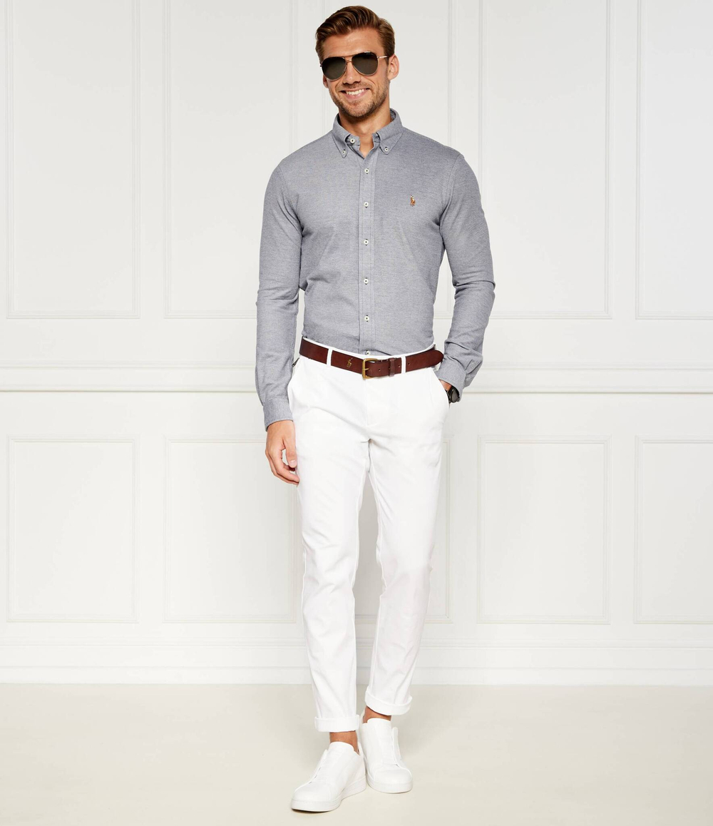 Рубашка KNIT OXFORD POLO RALPH LAUREN - темно-синий(710932545)