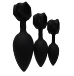 Набор анальных плагов Bathmate Anal Training Plugs, силикон, чёрный