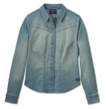 Рубашка Women´s Denim Shirt Studded blue Harley-Davidson