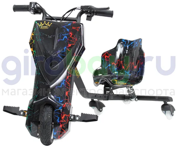 Электро Дрифт-карт IKINGI Drift Cart P2 250W (36V/4.4Ah) - Цветная молния фото №1