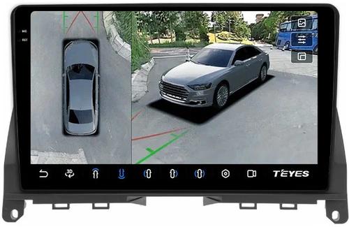 Магнитола для Mercedes-Benz C-класс W204 2007-2011 - Teyes CC3-2K-360 на Android 10, Быстрая, 2K QLED, CarPlay, 4G SIM-слот, 4 камеры в комплекте