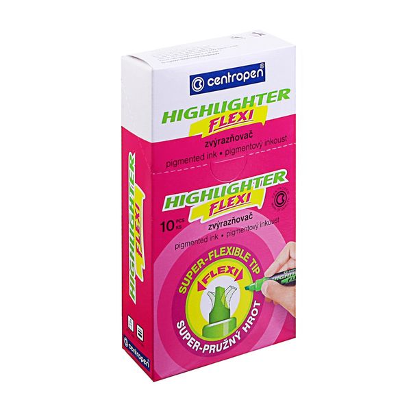 Текстовыделители HIGHLIGHTER FLEXI-(super-flexible tip) 8542/1 1-5 мм, 10 шт, 8542/1 оранжевый, Centropen 8542/1