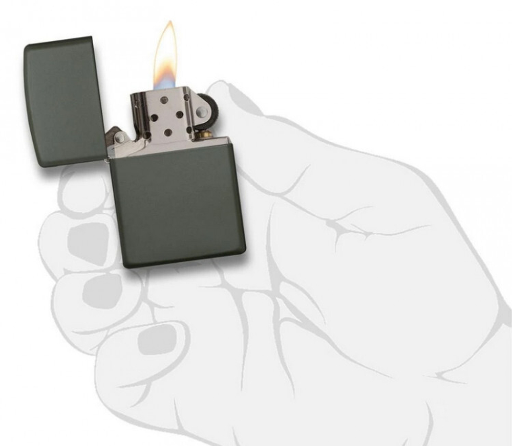Зажигалка ZIPPO 221 Green Matte
