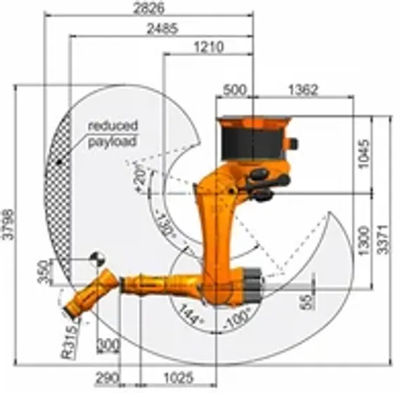 Промышленный робот KUKA KR 600 FORTEC, KR 510 R3080