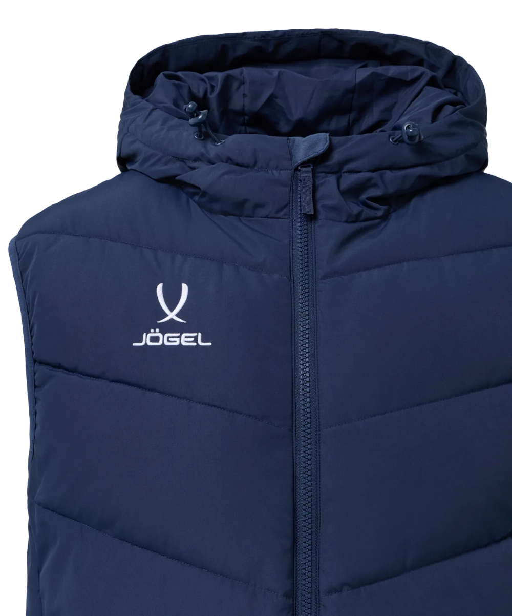 Жилет утепленный c капюшоном JÖGEL ESSENTIAL PerFormPROOF Padded Hooded Vest, темно-синий