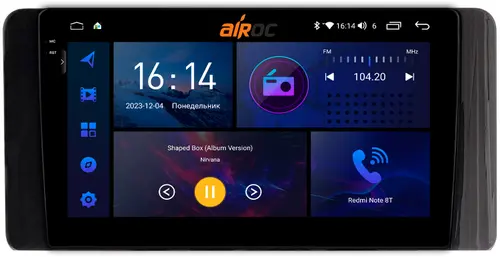 Магнитола для Volkswagen Polo, Skoda Rapid 2020+ - AIROC 2K RI-3717 Android 12, Быстрая, QLed+2K, CarPlay, SIM-слот