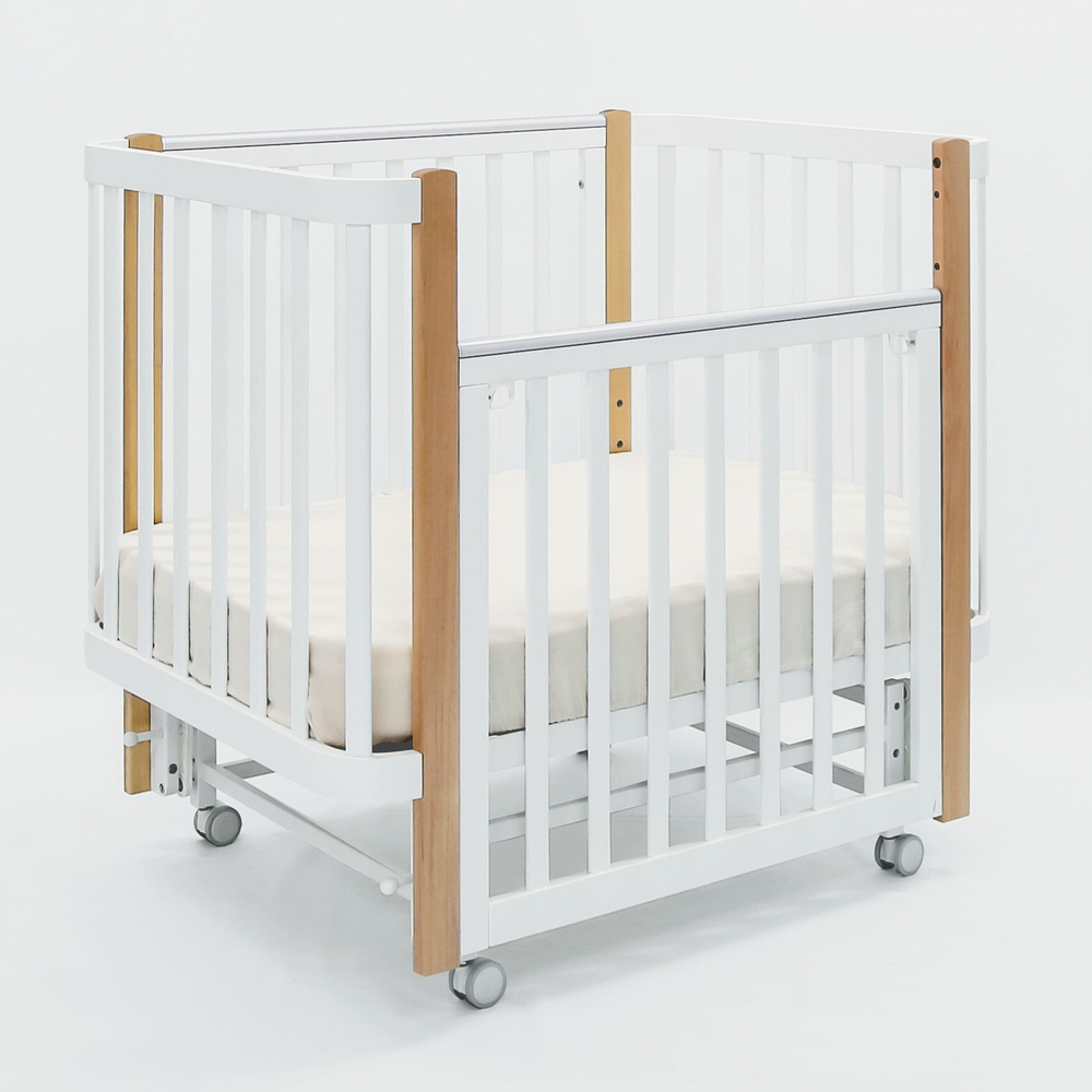 Детская кровать Antemi Terra Light New с маятником, Белый/Дерево