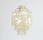 Fun 1 DM Gold Pendant Lamp by Verner Panton