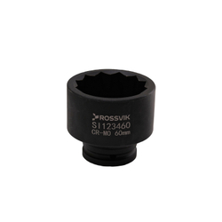 SI123460 Головка торцевая ударная 12-гранная ROSSVIK 3/4", 60мм