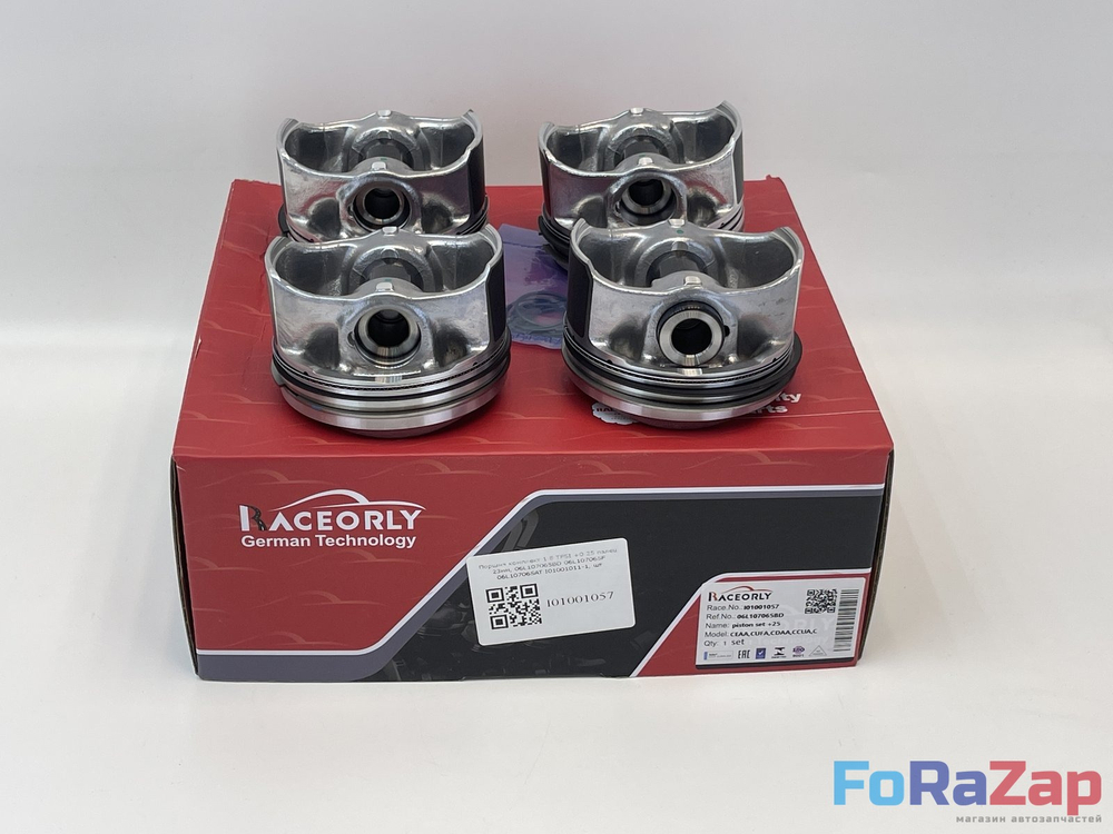 Поршни комплект +0.25 VAG 1.8TFSI 23мм