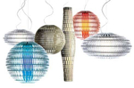 Pendant design lamp  Tropico Ellipse by Foscarini (Gold)