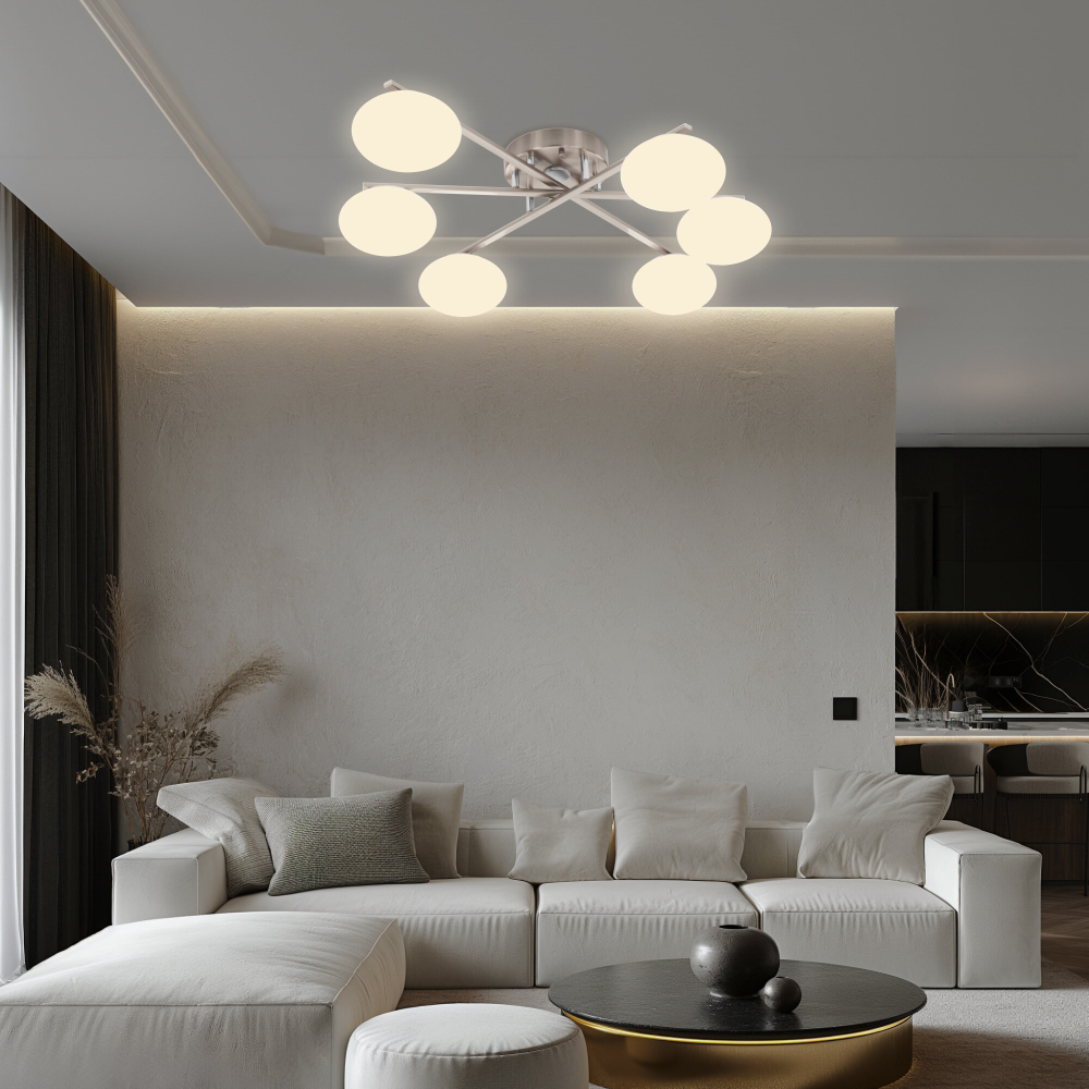 Citilux ATMAN SMART CL226A161 RGB LED Умная люстра Матовый Хром