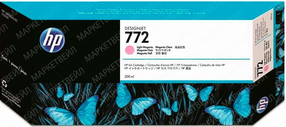 Картридж HP 772 (CN631A) для DesignJet Z5400/Z5200 светло-пурпурный (300 мл) Картридж HP 772 (CN631A) для DesignJet Z5400/Z5200 светло-пурпурный (300 мл)