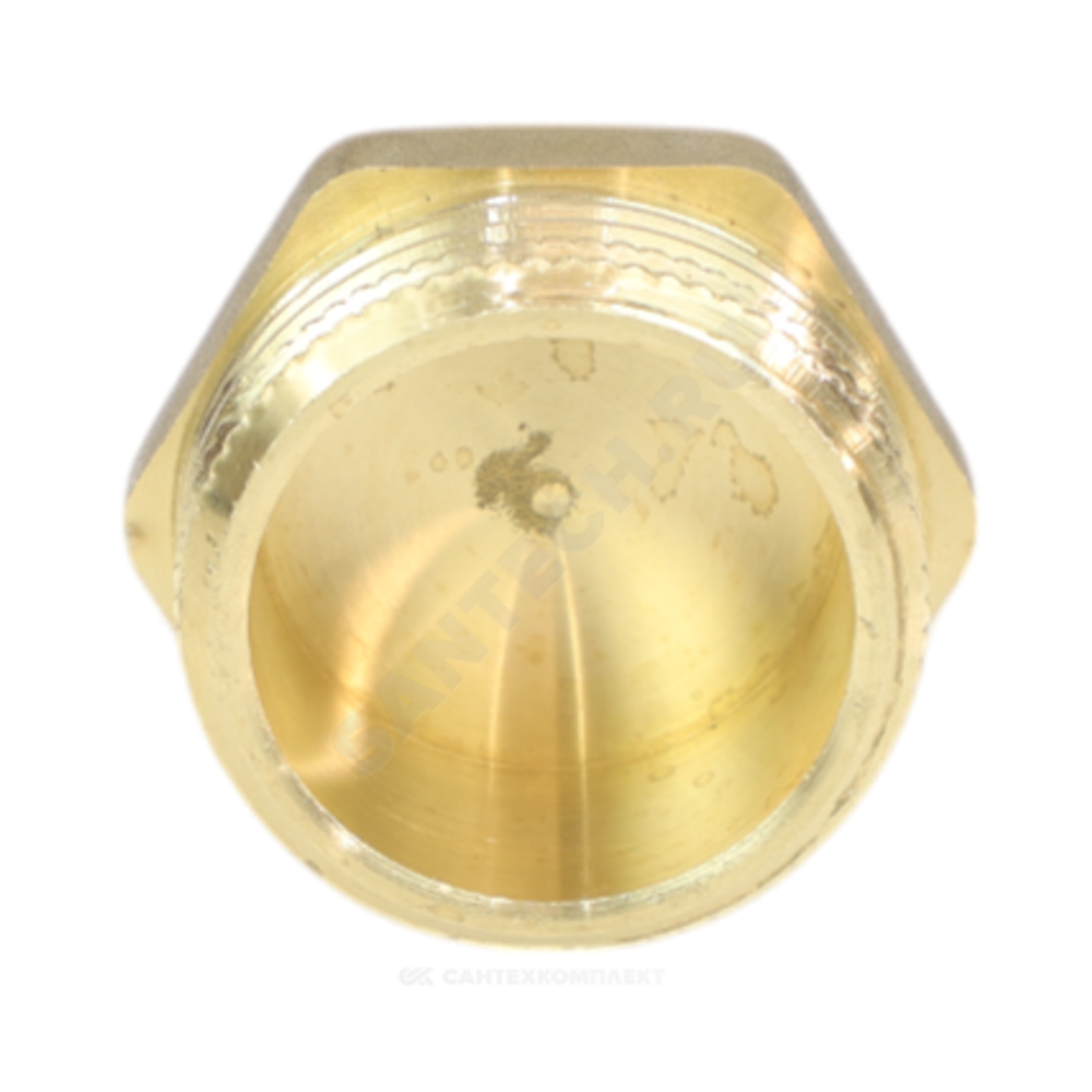 Заглушка латунь Ду 20 (3/4") НР LD LD.65.505.20