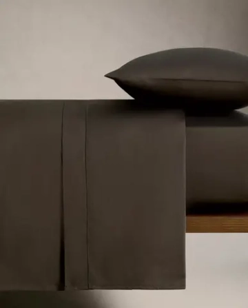 ZARA HOME (300 НИТЕЙ) ПОДОДЕЯЛЬНИК ИЗ САТИНА, ПЕПЕЛЬНЫЙ