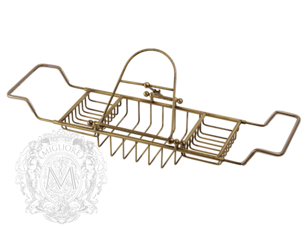 Полка-решетка на ванну с подставкой Migliore Complementi H29,5xL66-105xP19 cm ML.COM-50.171