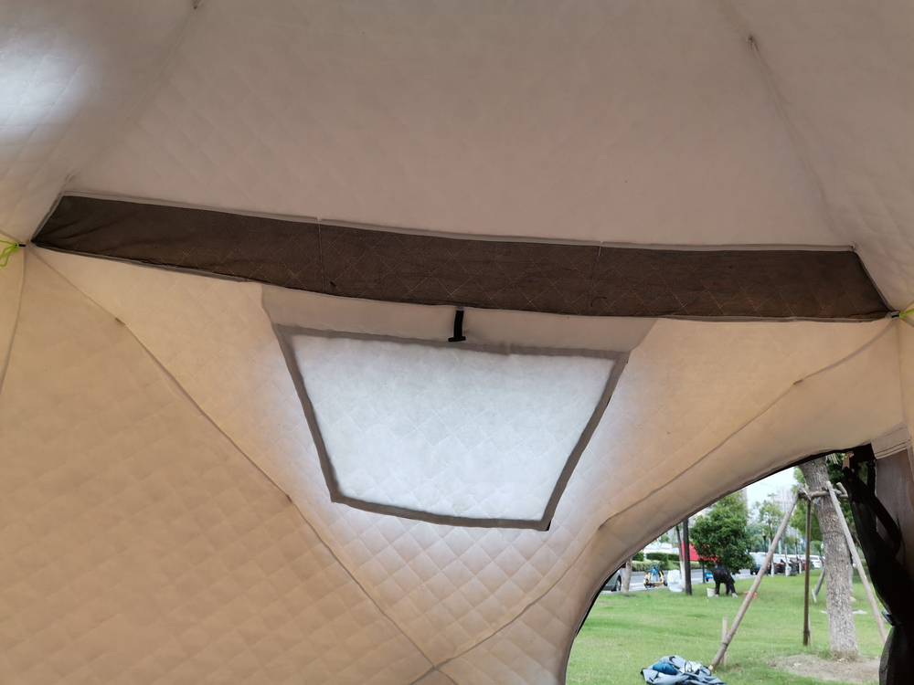 Зимняя демисезонная палатка 4-местная Nature camping, четырехслойная, 2019, со съемным утеплителем, для охоты, рыбалки, бани, походов