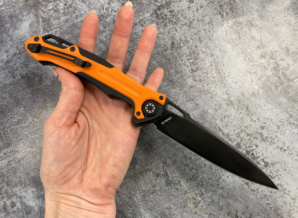 Складной нож Фантом BLACK , сталь D2, G10, 338-708406